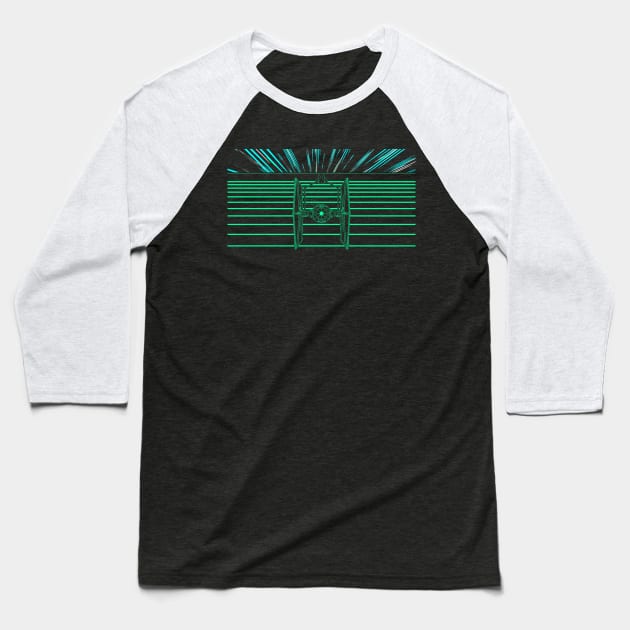 Cosmic Lightshow Baseball T-Shirt by technofaze